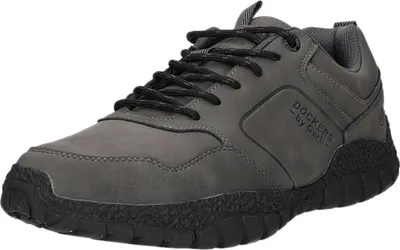 A single grey Dockers by Gerli men's shoe is shown against a white background.