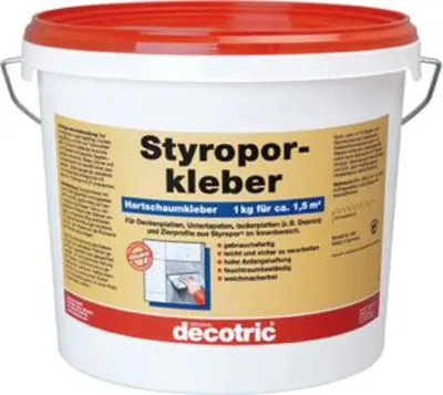 Produktbild von decotric Styroporkleber 8 kg, gebrauchsfertig (Styropor®- und Kleister/Kleber)