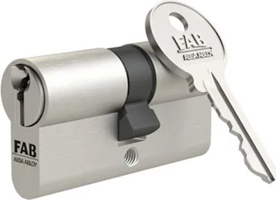 Produktbild von Profilzylinder FAB 1.00*/DNm 30+30, 3 Schlüssel, Baubeschlag, satiniertes Nickel