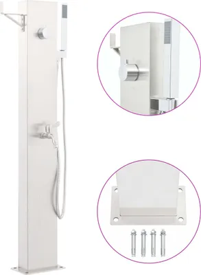 Image de Robinet de douche de jardin 110 cm Acier inoxydable