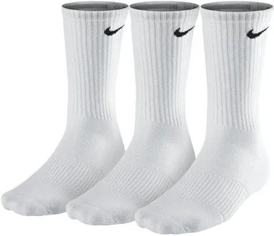 Produktbild von NIKE 3PPK Lightweight Crew Socken Weiss 34-38