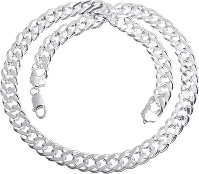 Produktbild von SILBERKETTEN STORE Zwillingspanzerkette 11mm - 925 Silber - 100cm