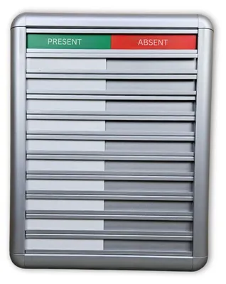 Obrázok produktu pre CombiCraft hliníková tabuľa Present-Absent – 10 osôb