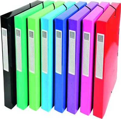 Produktbild von Archivbox für A4-Dokumente - 240 x 320 mm, 40 mm Rücken, verschiedene Farben (Packung mit 8)