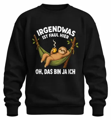 Obrázek produktu pro Něco tady nehraje. To je vlastně výrok. Sarkastické tričko s dlouhým rukávem, černé, velikost 3XL