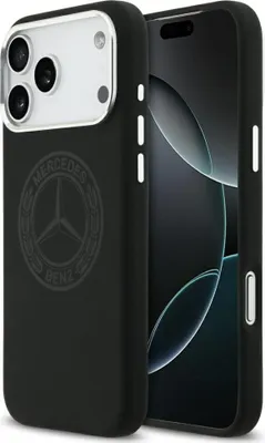 Immagine prodotto di Custodia Mercedes Silicone Vintage Logo MagSafe do iPhone 17 Pro Max nero