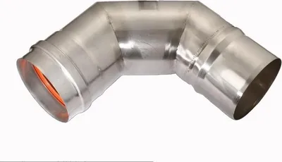 Zdjęcie produktu dla Kolanko 90 stopni DN 60 jednościenne dla kotłów kondensacyjnych/turbo