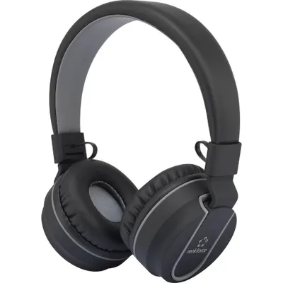 Produktbild von Renkforce RF-BTK-100 On Ear Headset Bluetooth® Schwarz, Grau Headset, Faltbar