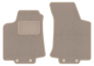 Imagen del producto de Alfombrillas delanteras de moqueta para Volkswagen Golf IV 1998-2002 (cabrio) – 2 piezas, beige, a medida – Wielganizator LUX