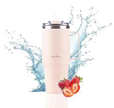 Zdjęcie produktu dla Kubek termiczny XXL 1160 ml stal nierdzewna ze słomką