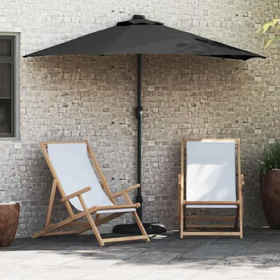Zdjęcie produktu dla Maison Exclusive - Parasol ogrodowy, czarny, 294 x 150 x 223 cm
