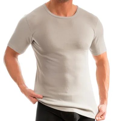 Produktbild von HERMKO 3840  2er Pack Herren kurzarm Shirt (Weitere Farben), 100% Baumwolle, Größe:D 7 = EU XL, Farbe:grau