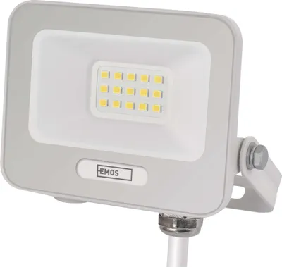 LED reflektor GLARO 10W, bílý, IP65, 1000 lm, neutrální bílá