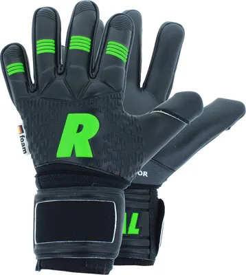 Produktbild von Real Duo Torwarthandschuhe - Schwarz / Neongrün  | Größe: 8,5