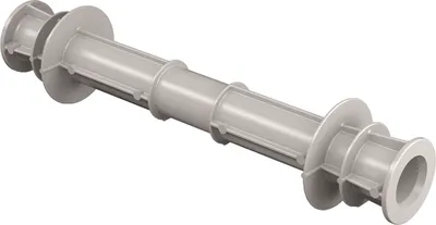 Produktbild von Fertigrohrspreize 250 mm - Schalungsabstandhalter mit 2 Stopfen STF hochwertiges Schalungszubehör - 100 Stück