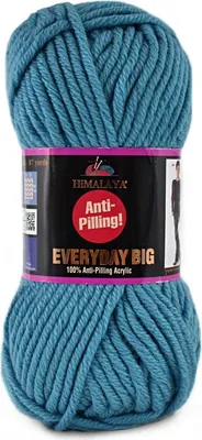 A ball of teal yarn with a label around its middle.