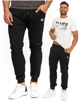 Produktbild von Moraj | Jogginghose - Größe M - Herrenhose Schwarz - Sweatpants - Baumwolle Sporthose