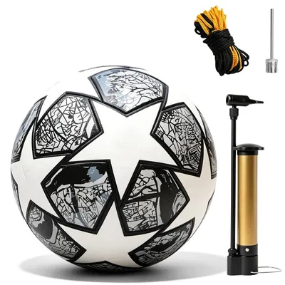 Produktbild von Fußball, Größe 5, mit Luftpumpe für das Training