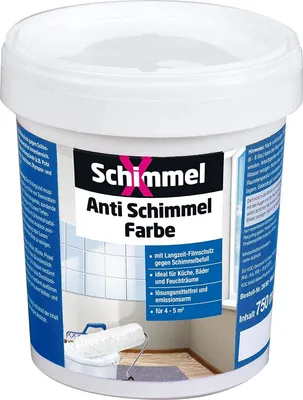 Produktbild von PUFAS SchimmelX Schutzfarbe Wand und Decke weiß 750ml