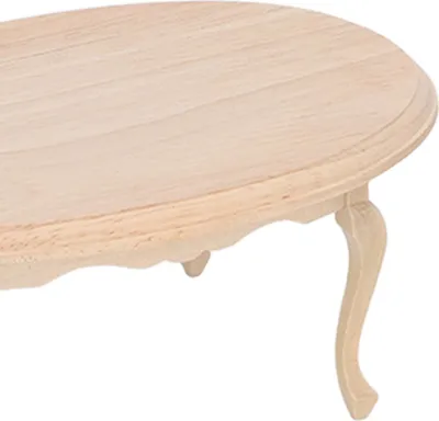 Productafbeelding van Poppenhuis-eettafelstoel, schaal 1:12, voor poppenhuizen, hout, realistische miniatuurmeubels, set voor een eetkamer, decoratie voor thuis