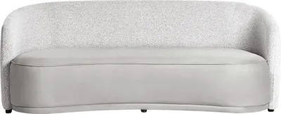 Zdjęcie produktu dla BELIANI Sofa trzyosobowa szara w stylu nowoczesnym tapicerowana dwie tkaniny