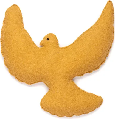 Produktbild von KidsDepot Kikki Filz Vogel Ocker | Sontige Dekoartikel