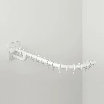 Produktbild von pba 01 Duschspritzschutz R, klappbar, zur Montage an Klappgriff/Rosette