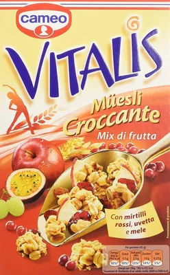 Produktbild von 3x Cameo Vitalis Muesli Croccante Frutta Mix Cerealien Fruchtmischung 300g