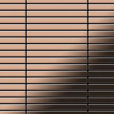 Imagen del producto de Azulejo mosaico de metal Cobre laminado cobre 1,6mm Linear-CM