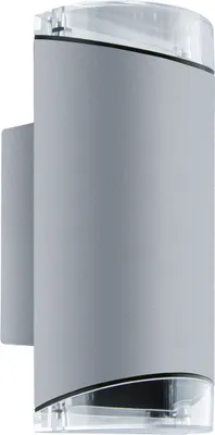 Produktbild von Außenleuchte Wand Aluminium Up Down 22,5 cm hoch IP54 Grau GU10 2-flammig länglich Modern Wandleuchte außen