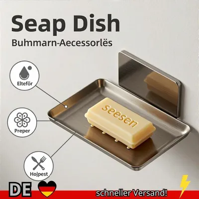 Produktbild von Seifenhalter Aluminium Bad Ablage Wasserablauf
