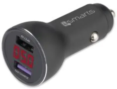 Immagine prodotto di 4smarts Voltroad 7P caricatore rapido per auto | nero | con display | Carica rapida