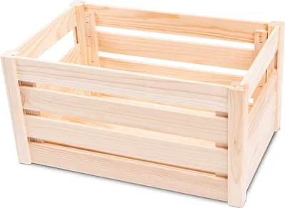 Produktbild von e-floor Holzkiste 29,5x46x23,5 cm Natur Dekorativ – Vielseitige Aufbewahrung