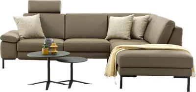Produktbild von Sofa Massimo Ecksofa 282x218 cm in Leder Braun/Grün