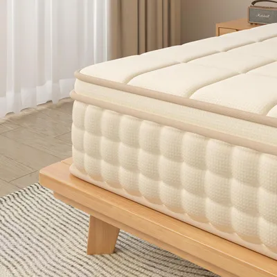 Produktbild von Matratze 180x200x25cm, 9 Zonen Deluxe Taschenfederkernmatratze mit Memory-Schaum, klimaausgewogener Waffel INTEGRIERTER TOPPER