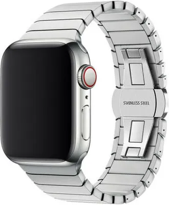 Produktbild von Armband für Apple Watch Series 8 7 6 5 4 3 2 1 SE - Premium Edelstahl Band Ersatzarmband Armband - Silber - 38mm 40mm 41mm
