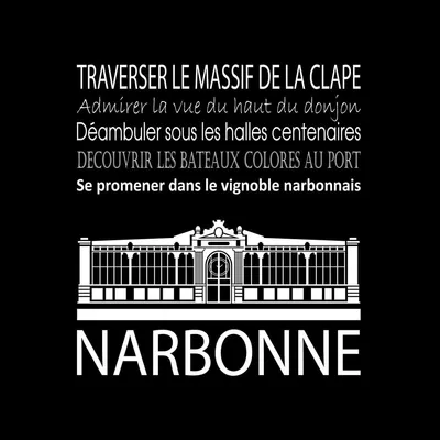 Image de Tableau sur toile Narbonne noir 30x30 cm, Tableau mural moderne pour décoration intérieure