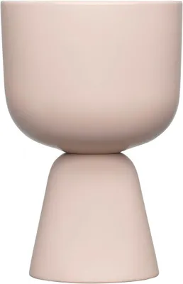 Imagen del producto de Macetas de cerámica para interior, color beige, 190 x 125 mm