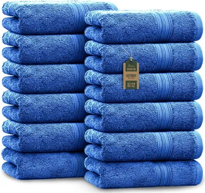 Immagine prodotto di Asciugamani per ospiti, 30x50 cm, set da 12, 100% cotone, 500 g/m2, per il bagno