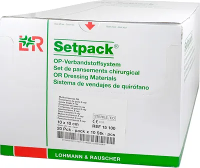 Produktbild von Mullkompresse RK steril 10x10cm 12fach, 20X10 St KOM
