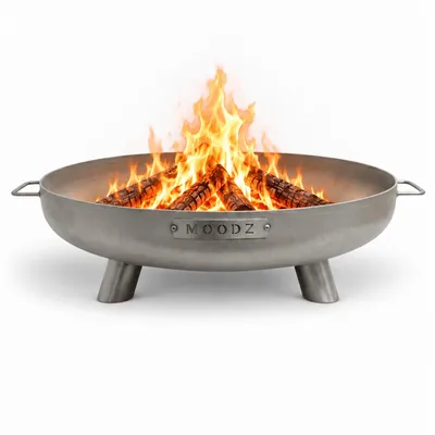 Produktbild von MOODZ Feuerschale Feet & Handle Edelstahl Ø60 cm