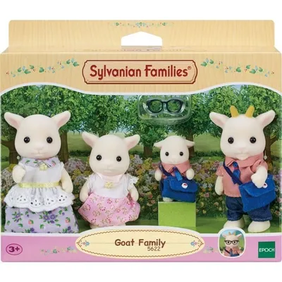 Obrázok produktu pre Sylvanian Families Kozie rodina, 4 figúrky, pohyblivé, oblečiteľné