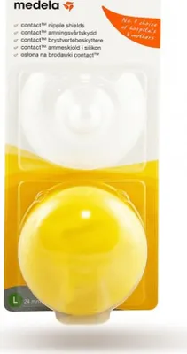 Produktbild von Medela Contact Brusthütchen L mit Aufbewahrungsbox 2 Stück