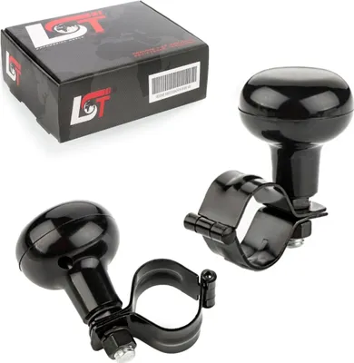 Produktbild von 2x Lenkrad Steuerknauf Knopf Lenkhilfe schwarz für KIA HYUNDAI DAEWOO DAIHATSU