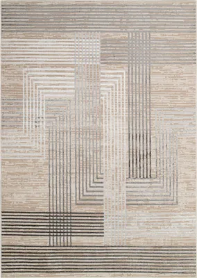 Produktbild von Tapiso Teppich Crystal Modern Beige Grau Wohnzimmer 250 x 350 cm