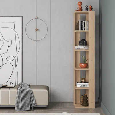 Immagine prodotto di DECORTIE Libreria angolare Nati Espositore , rovere 34 x 34 x 161 cm