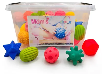 Image de Lot de 45 balles sensorielles Mom's Care - Jouets éducatifs