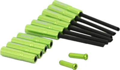 Produktbild von MSC Schaltaussenhülle 4mm Schaltungszug 12tlg Cap Set mit Führung Grün