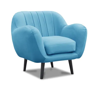 Produktbild von Samtstoff Sessel "TANGO" in Velve premium