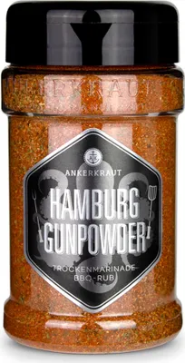 Produktbild von Ankerkraut Hamburg Gunpowder BBQ Rub Trockenmarinade für Fleisch 200g
